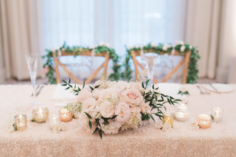 sweetheart table florals