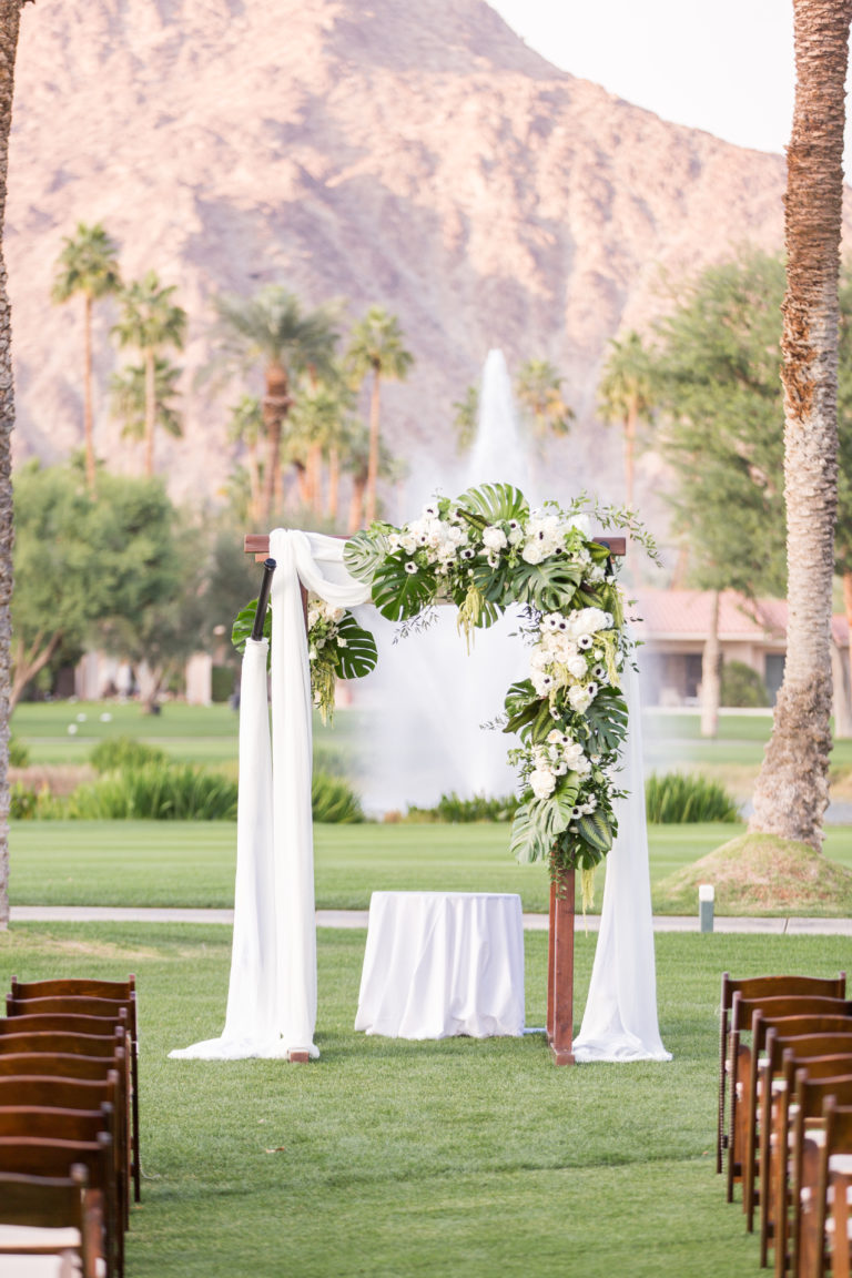 chuppah with florals