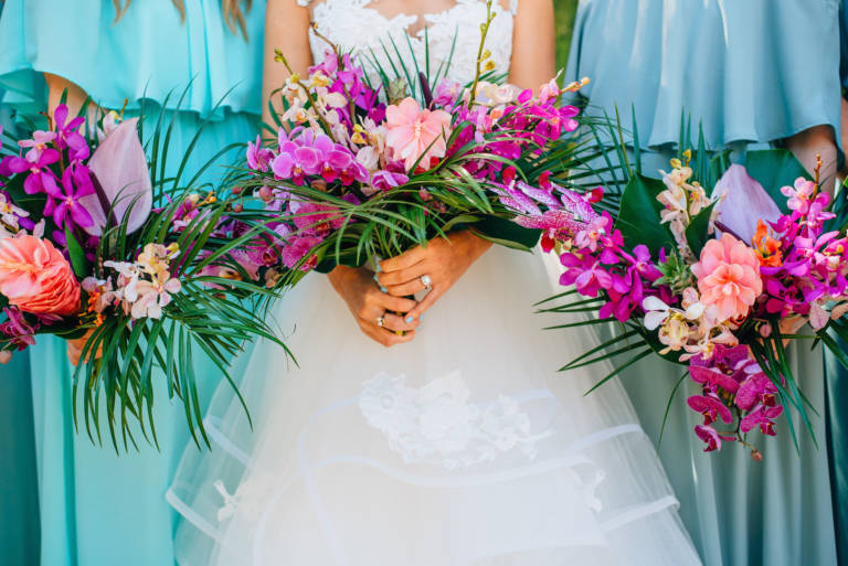 tropical bridal bouquets