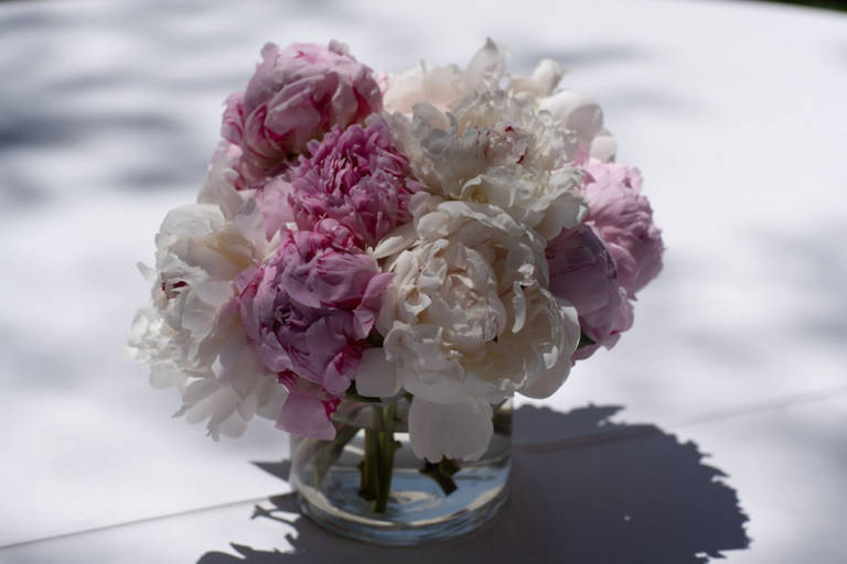 wedding flowers pink and white