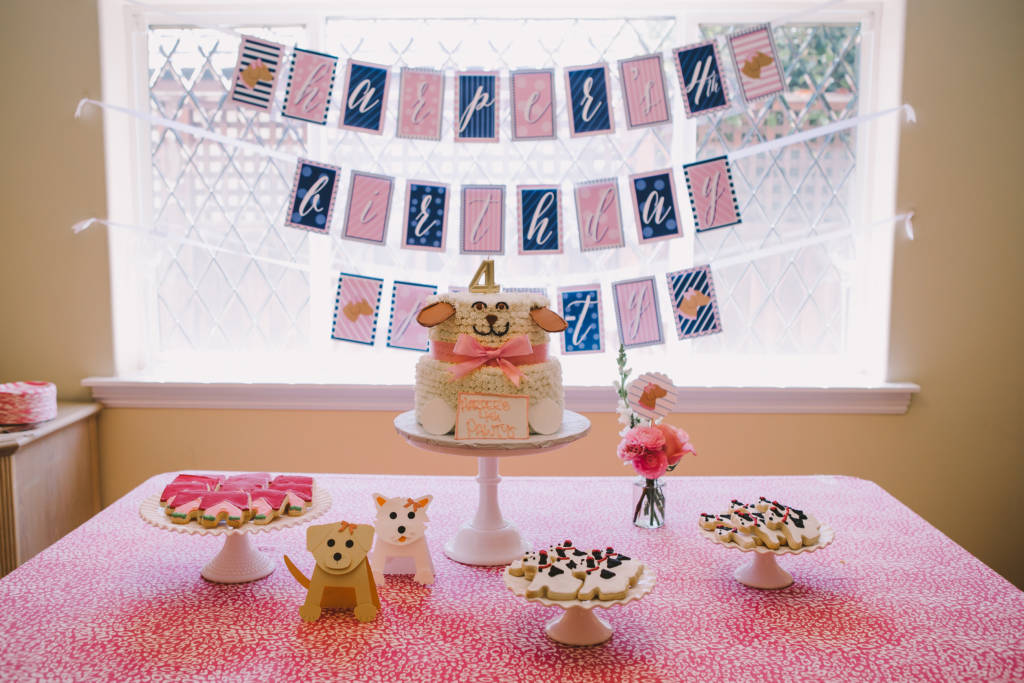 child's birthday sign and cake