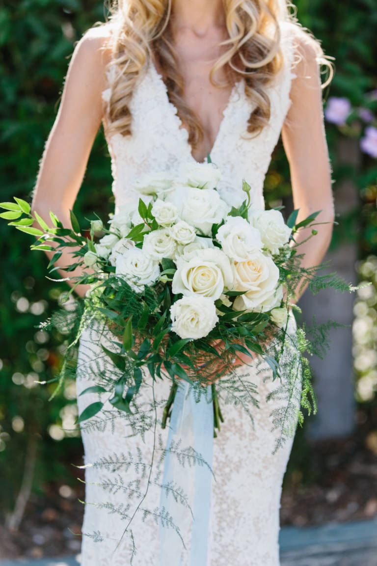 Bride with White Flowers